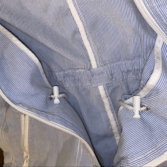 TOMMY HILFIGER Blue & White Striped Jacket - Picture 14 of 16